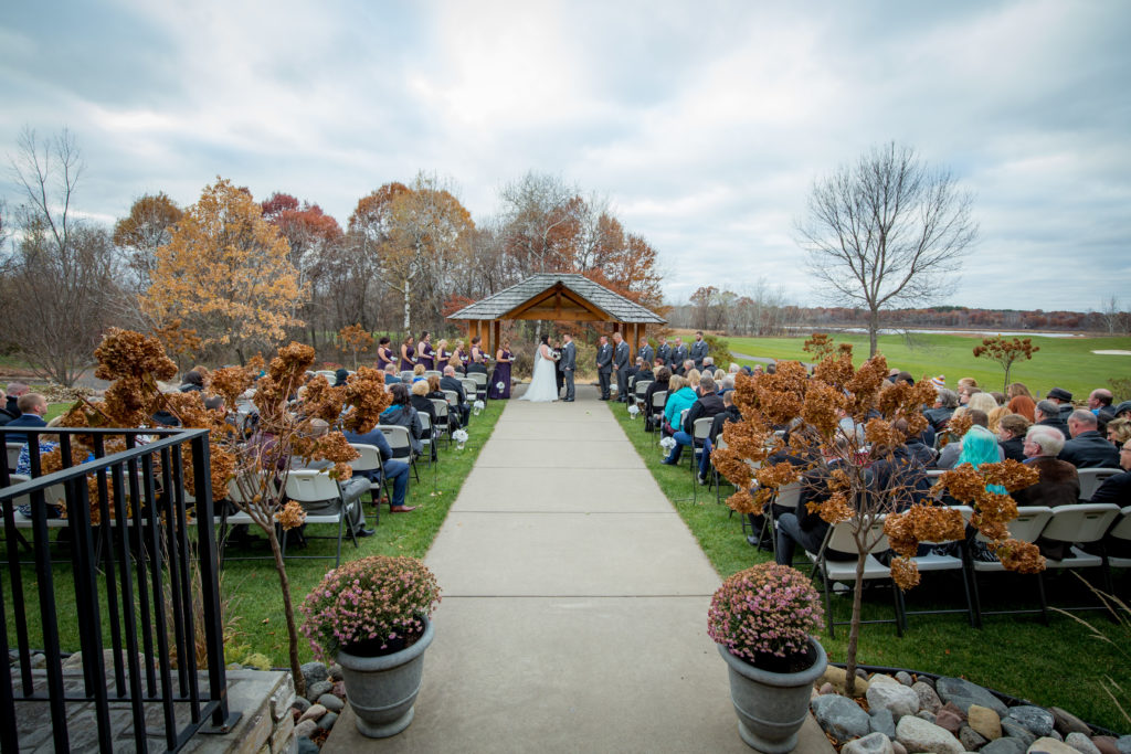 Wedding ceremony at The Refuge Golf Club