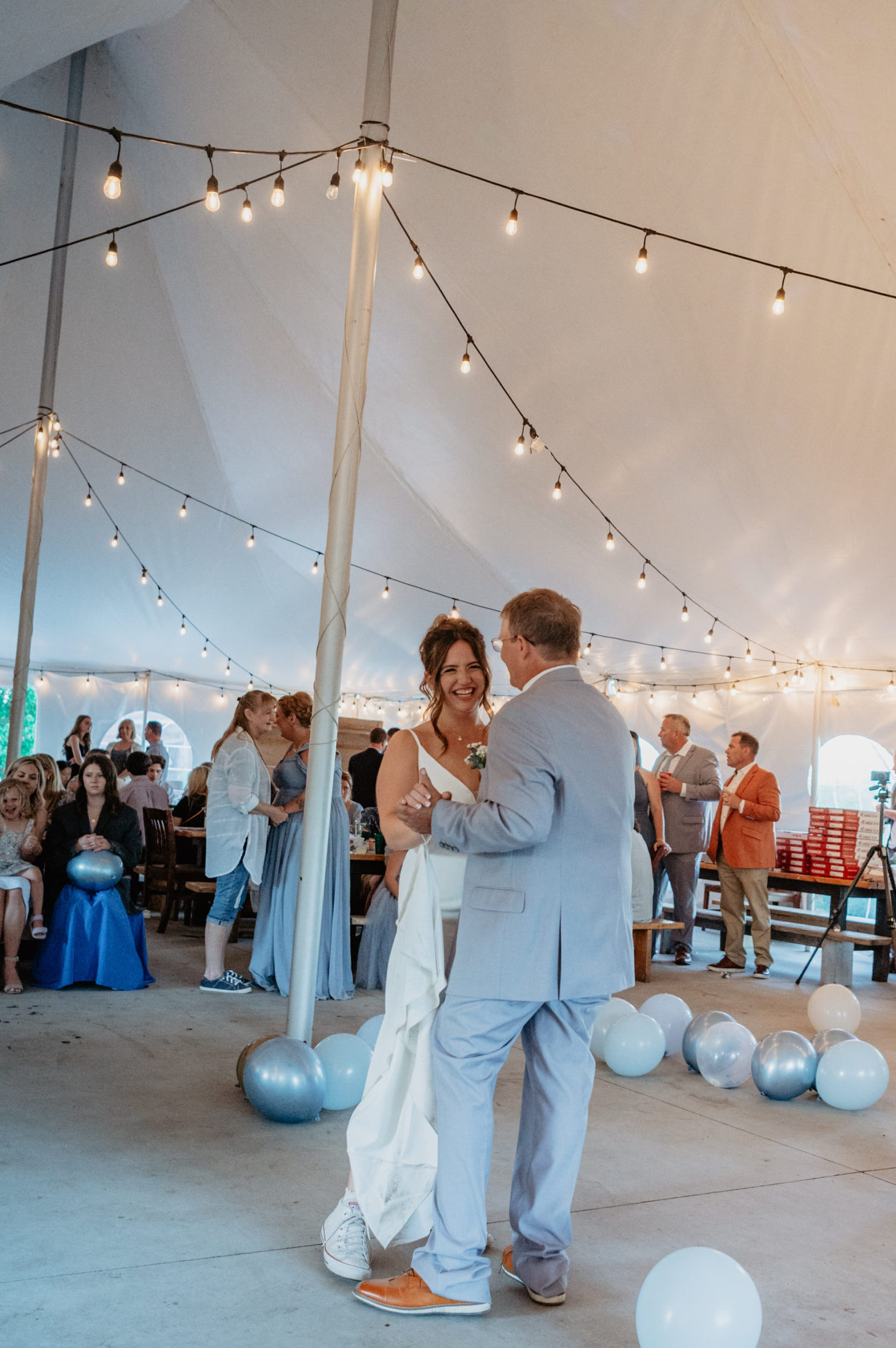 bride first dance with step father at wedding